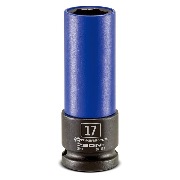 Powerbuilt 1/2" Drive 17Mm Zeon Damaged Lug Nut Remover 941433